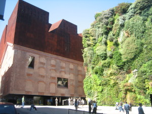 The cool wall of greenery at CaixaForum