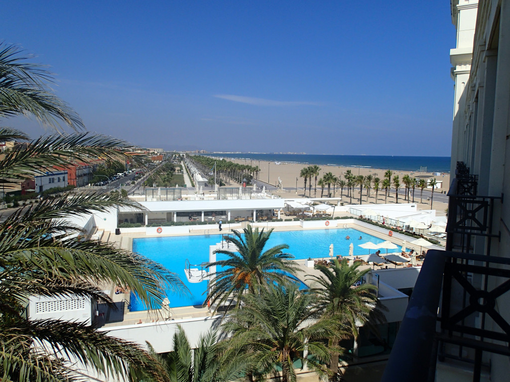 A view from our hotel in Valencia