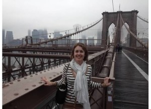 Me on the Brooklyn Bridge in NYC