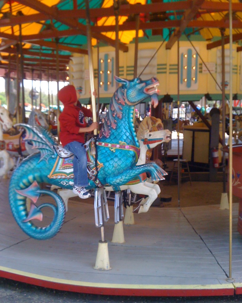 While sightseeing on the National Mall take a break to ride the carousel! 