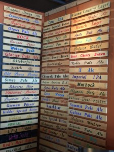 Santra Fe Micro Brewery in the Railyards - Now that's a beer list!