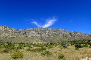 Hiking in thei Guadalupe Mountains